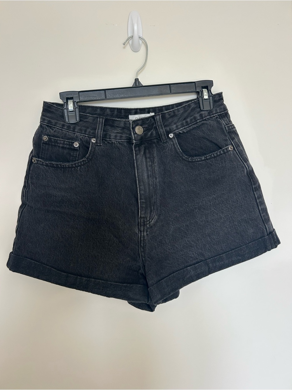 Glassons Black Denim Shorts